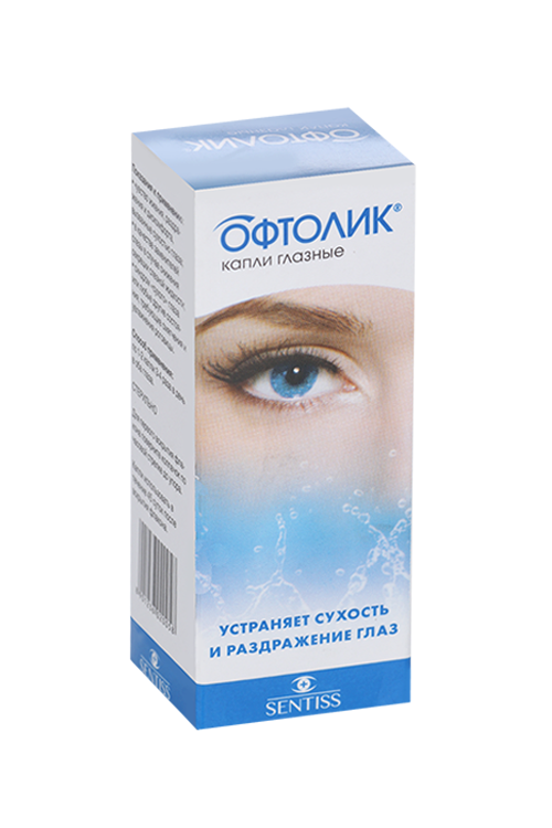 Офтолик, 10 мл, капли глазные