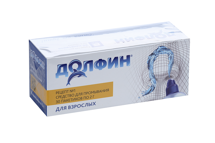 Средство Долфин д/промывания д/взросл, 2 г, 30 шт