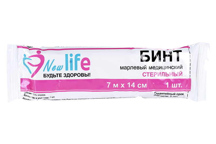 Бинт стер 7м х14см