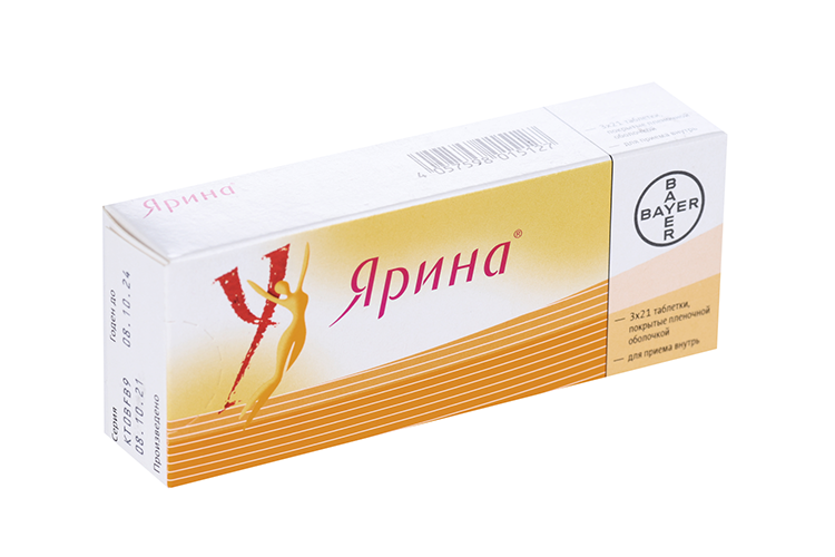 Ярина 3 мг+0.03 мг, 63 шт, таблетки покрытые пленочной оболочкой