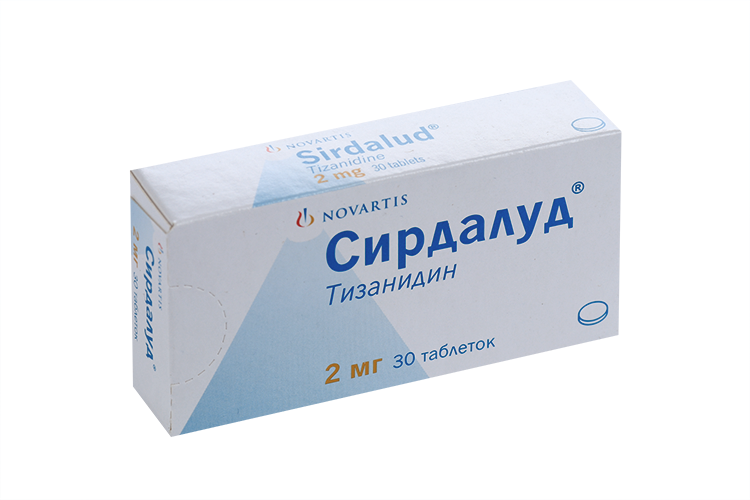 Сирдалуд 2 мг, 30 шт, таблетки
