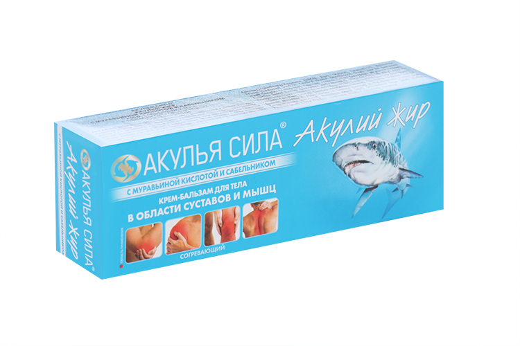 Крем-бальзам Акулий жир Муравьиная кислота/Сабельник д/тела, 75 мл