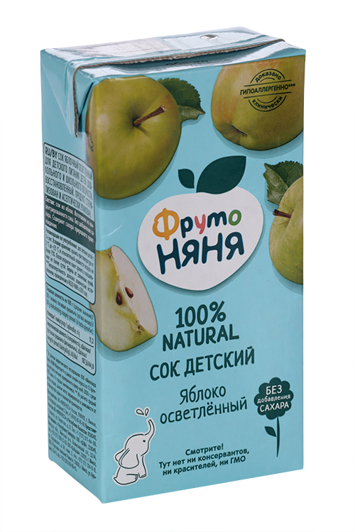 Сок Фрутоняня яблоко осв, 0,5 л
