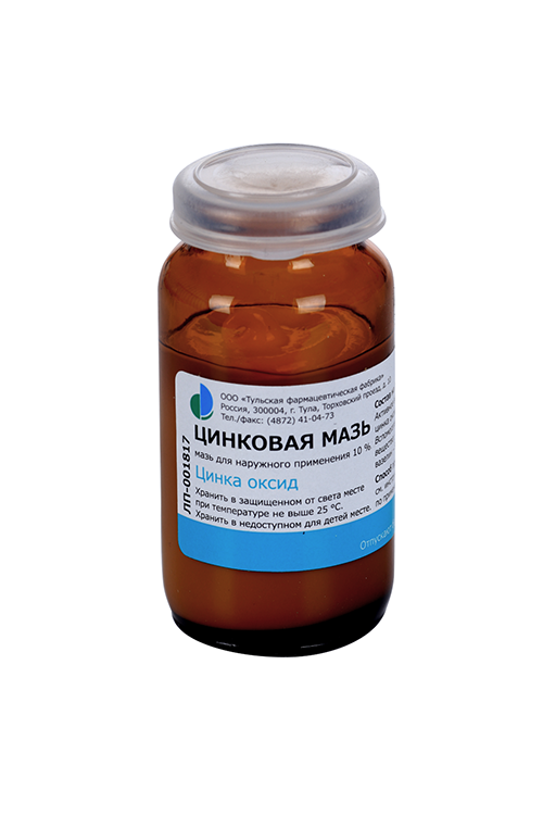 Цинковая 10%, 25 г, мазь