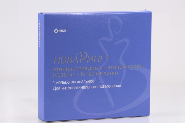 НоваРинг 0.015 мг+0.120 мг/сут, кольца вагинальные