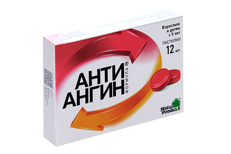 Анти-Ангин формула, 12 шт, пастилки для рассасывания