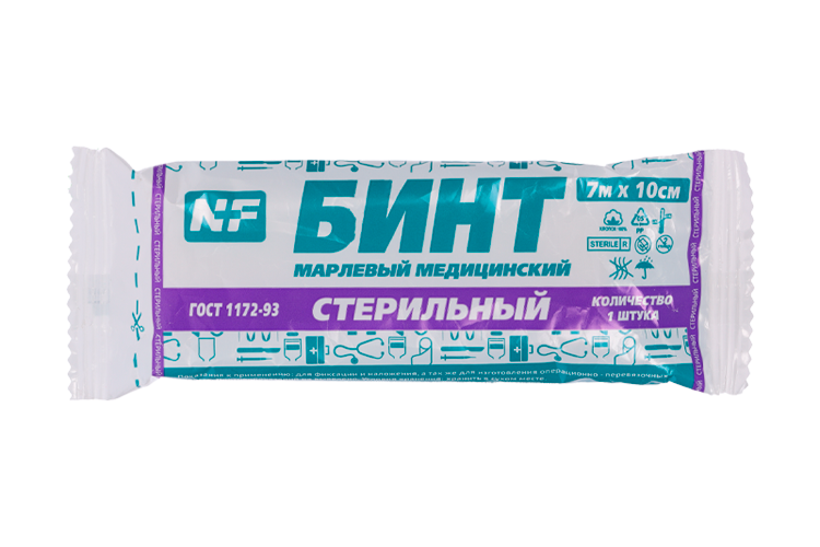 Бинт стер 7х10 см