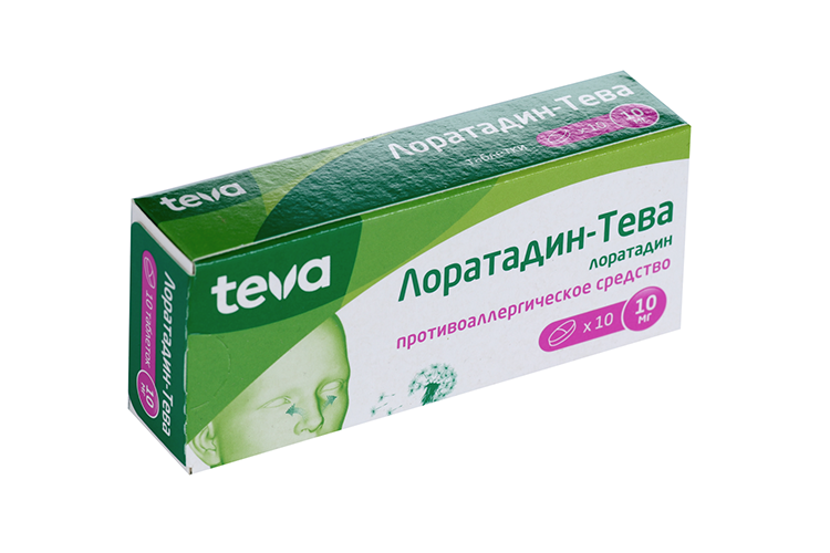 Лоратадин-Тева 10 мг, 10 шт, таблетки