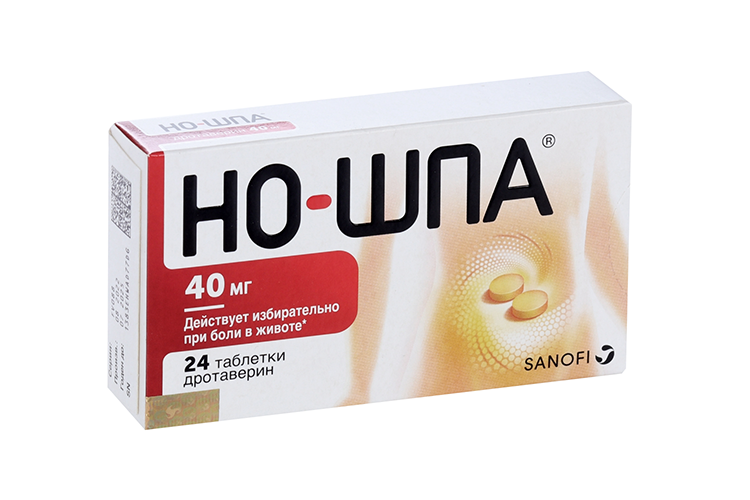 Но-шпа 40 мг, 24 шт, таблетки