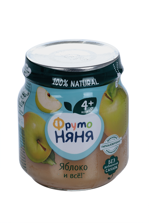 Пюре Фрутоняня яблоко (с 4 мес), 100 г