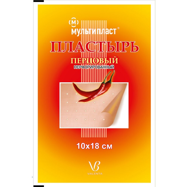 Пластырь перцовый М перфор 10х18 см