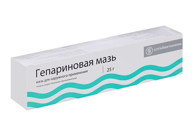 Гепариновая, 25 г, мазь Алтайвитамины