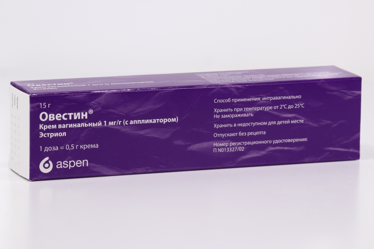 Овестин 1 мг/г, 15 г, крем для интравагинального применения