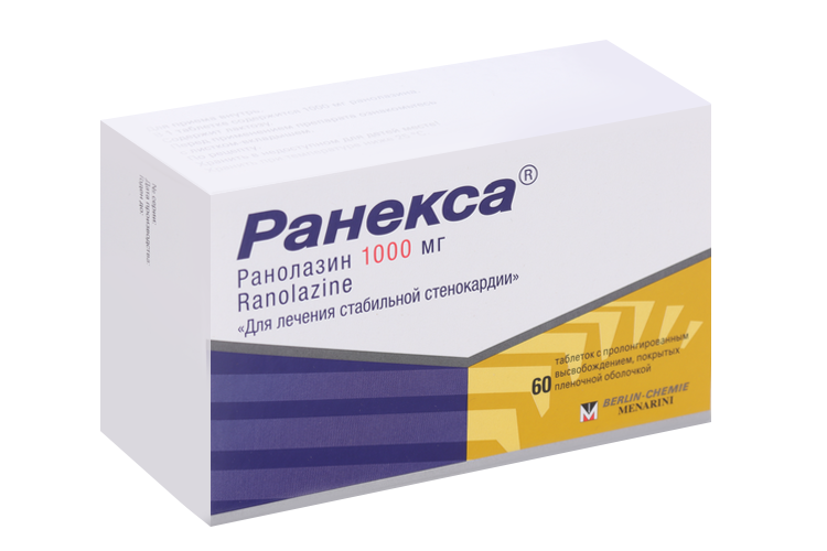 Ранекса 1000 мг, 60 шт, таблетки пролонгированного действия покрытые пленочной оболочкой