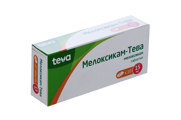Мелоксикам-Тева 15 мг, 10 шт, таблетки