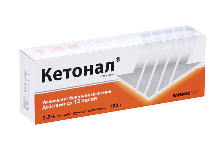 Кетонал 2.5%, 100 г, гель для наружного применения