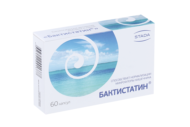 Бактистатин, 0,5 г, 60 шт, капсулы
