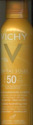 Спрей-вуаль Виши Капиталь Солейл солнцезащит увлажн д/тела SPF 50, 200 мл