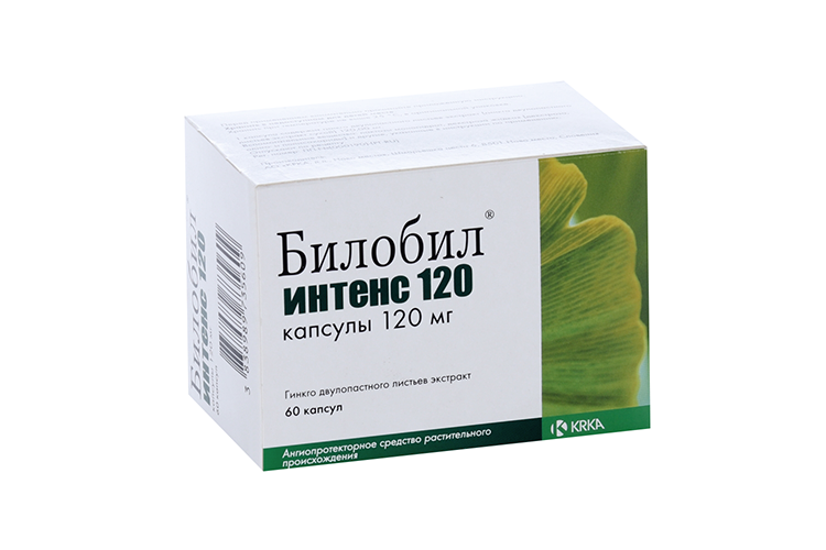 Билобил интенс 120 120 мг, 60 шт, капсулы