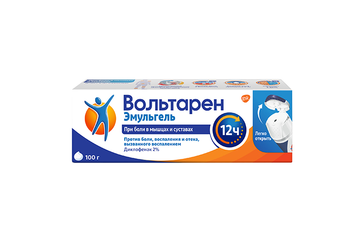 Вольтарен Эмульгель 2%, 100 г, гель для наружного применения