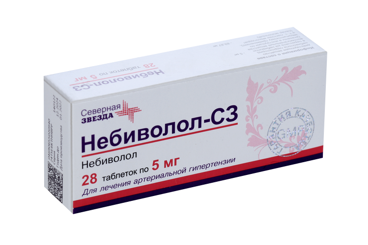 Небиволол-СЗ 5 мг, 28 шт, таблетки