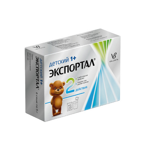 Экспортал, 5 г, 6 шт, порошок для приготовления раствора для приема внутрь для детей