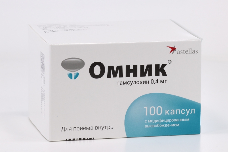 Омник 0.4 мг, 100 шт, капсулы с модифицированным высвобождением