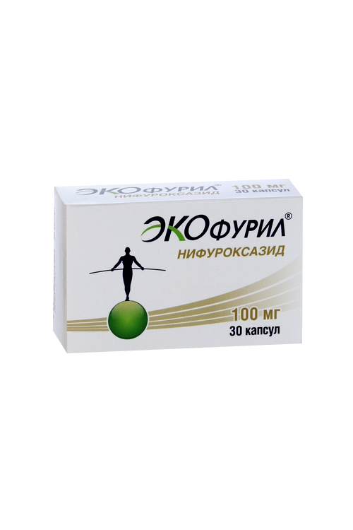 Экофурил 100 мг, 30 шт, капсулы