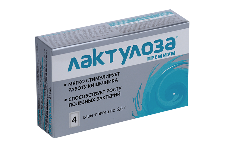 Лактулоза, 6,6 г, 4 шт, пакет-саше