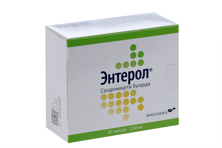 Энтерол 250 мг, 30 шт, капсулы (блистеры)