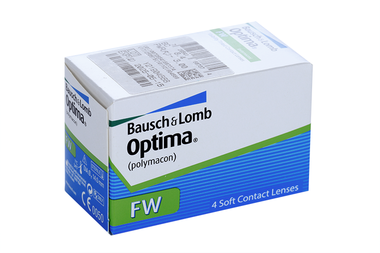 Линзы Bausch+Lomb Optima FW контактные R 8.4 (диоптрия -3,0), 4 шт