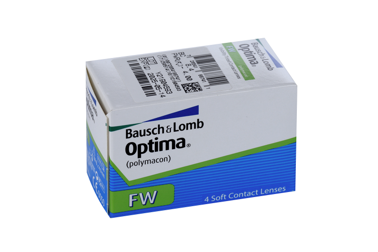 Линзы Bausch+Lomb Optima FW контактные R 8.4 (диоптрия -4,0), 4 шт
