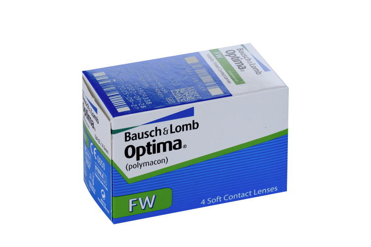 Линзы Bausch+Lomb Optima FW контактные R 8.4 (диоптрия -5,0), 4 шт