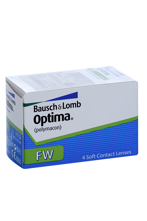 Линзы Bausch+Lomb Optima FW контактные R 8.4 (диоптрия -2,75), 4 шт