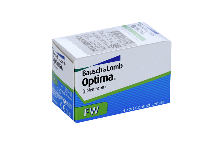 Линзы Bausch+Lomb Optima FW контактные R 8.4 (диоптрия -3,25), 4 шт