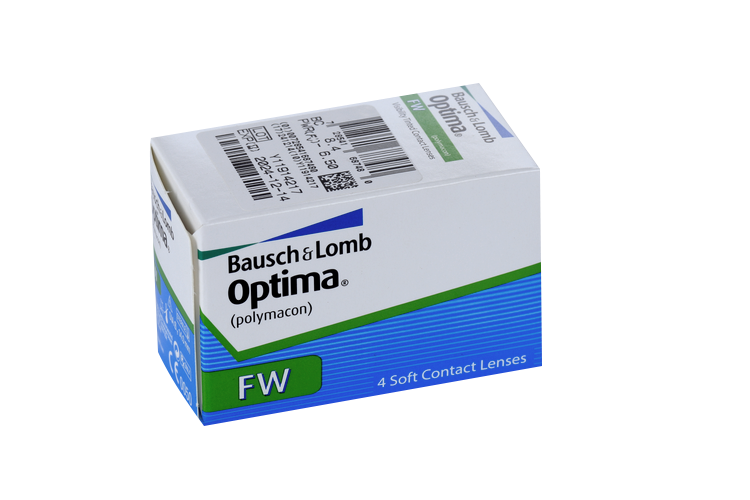 Линзы Bausch+Lomb Optima FW контактные R 8.4 (диоптрия -6,5), 4 шт