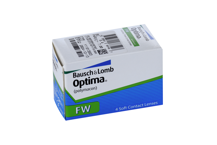 Линзы Bausch+Lomb Optima FW контактные R 8.4 (диоптрия -7,0), 4 шт
