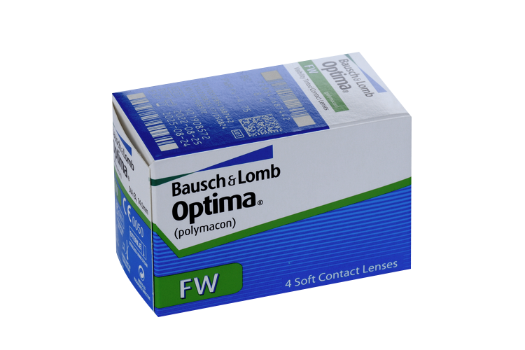 Линзы Bausch+Lomb Optima FW контактные R 8.4 (диоптрия -4,75), 4 шт