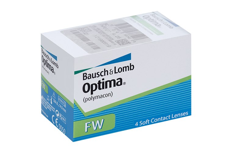 Линзы Bausch+Lomb Optima FW контактные R 8.4 (диоптрия -4,25), 4 шт