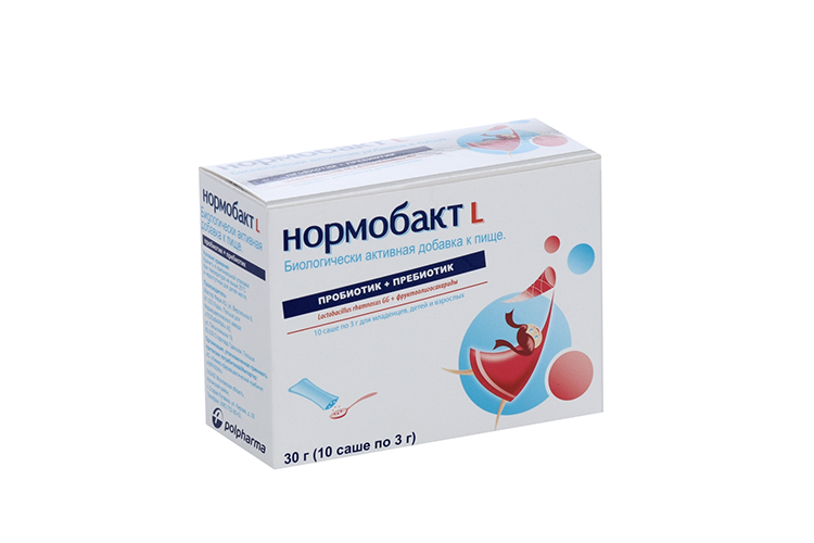 Нормобакт Л, 3 г, 10 шт, саше