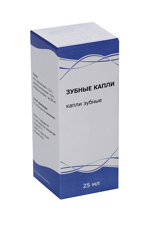 Зубные капли, 25 мл, Тульская ФФ