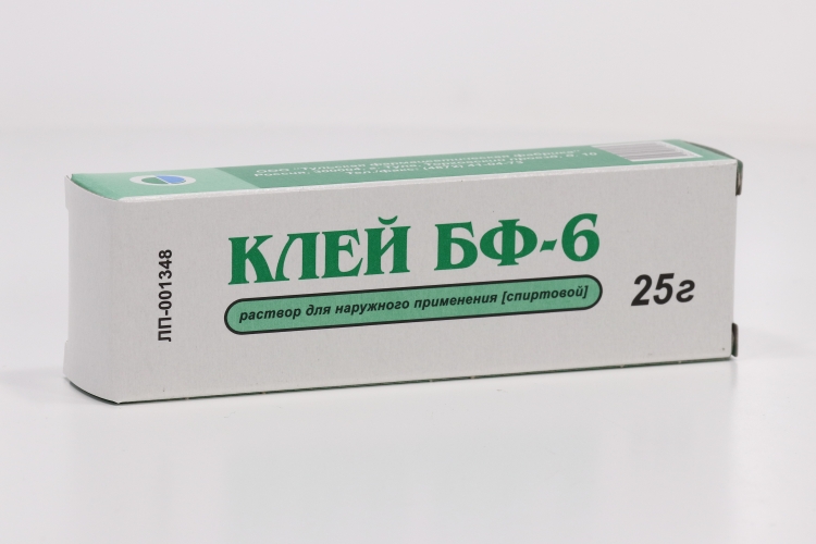 Клей БФ-6, 25 г, раствор для наружного применения спиртовой
