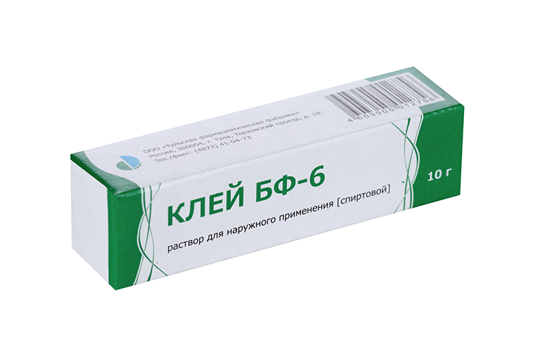 Клей БФ-6, 10 г, раствор спиртовой