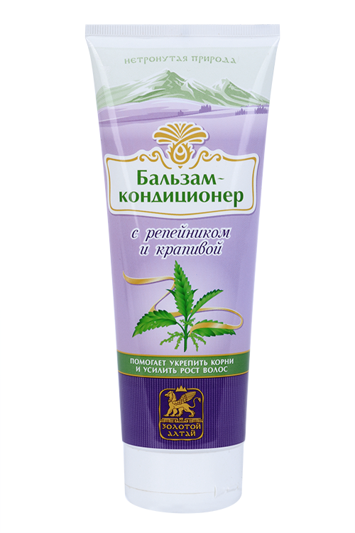Бальзам-кондиционер Золотой Алтай репейник/крапива укрепление/рост волос, 250 мл
