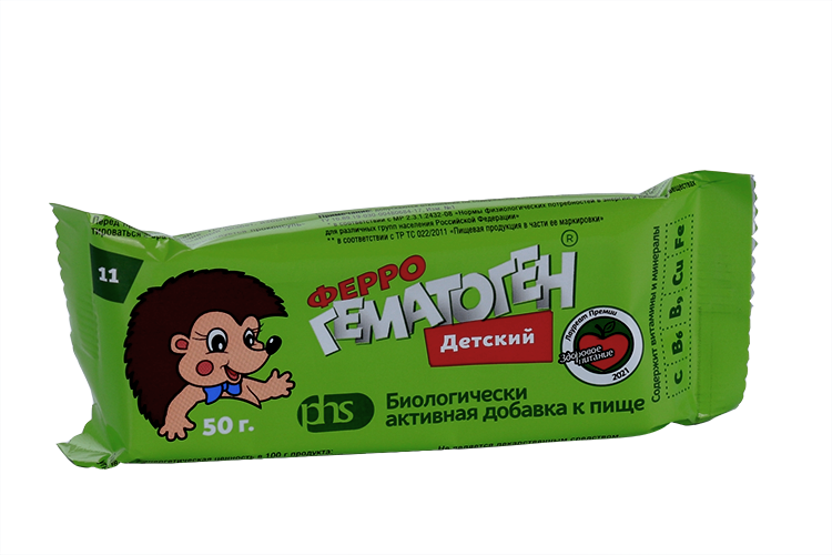 Феррогематоген Детский, 50 г, пастилки жевательные