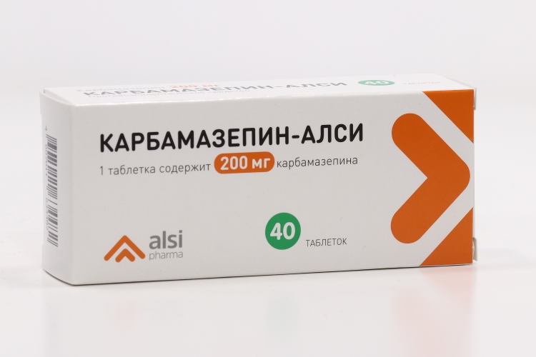 Карбамазепин-АЛСИ 200 мг, 40 шт, таблетки