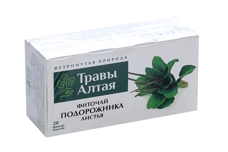 Подорожника большого листья серии Алтай, 1,5 г, 20 шт