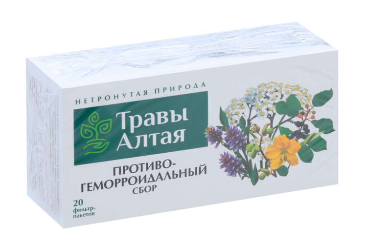 Противогеморроидальный сбор серии Алтай, 1,5 г, 20 шт