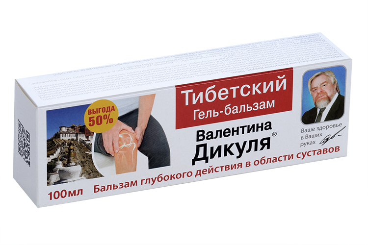 Дикуля гель-бальзам Тибетский д/суставов, 100 мл