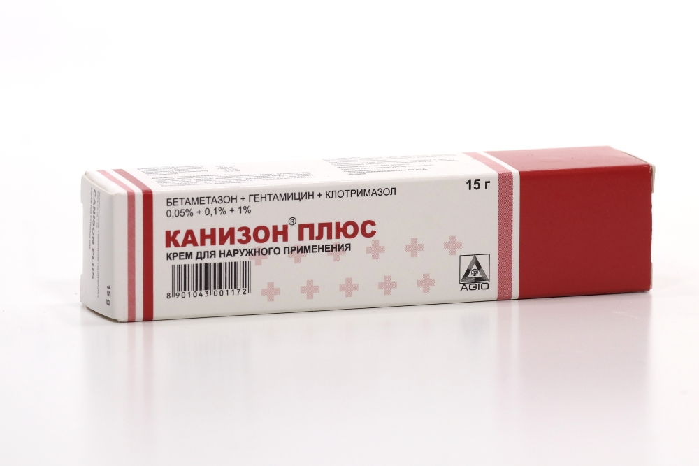Канизон плюс 0.05%+0.1%+1%, 15 г, крем для наружного применения